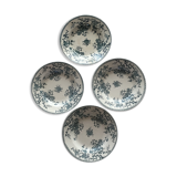 Set of 4 plates of the faience factory of gien