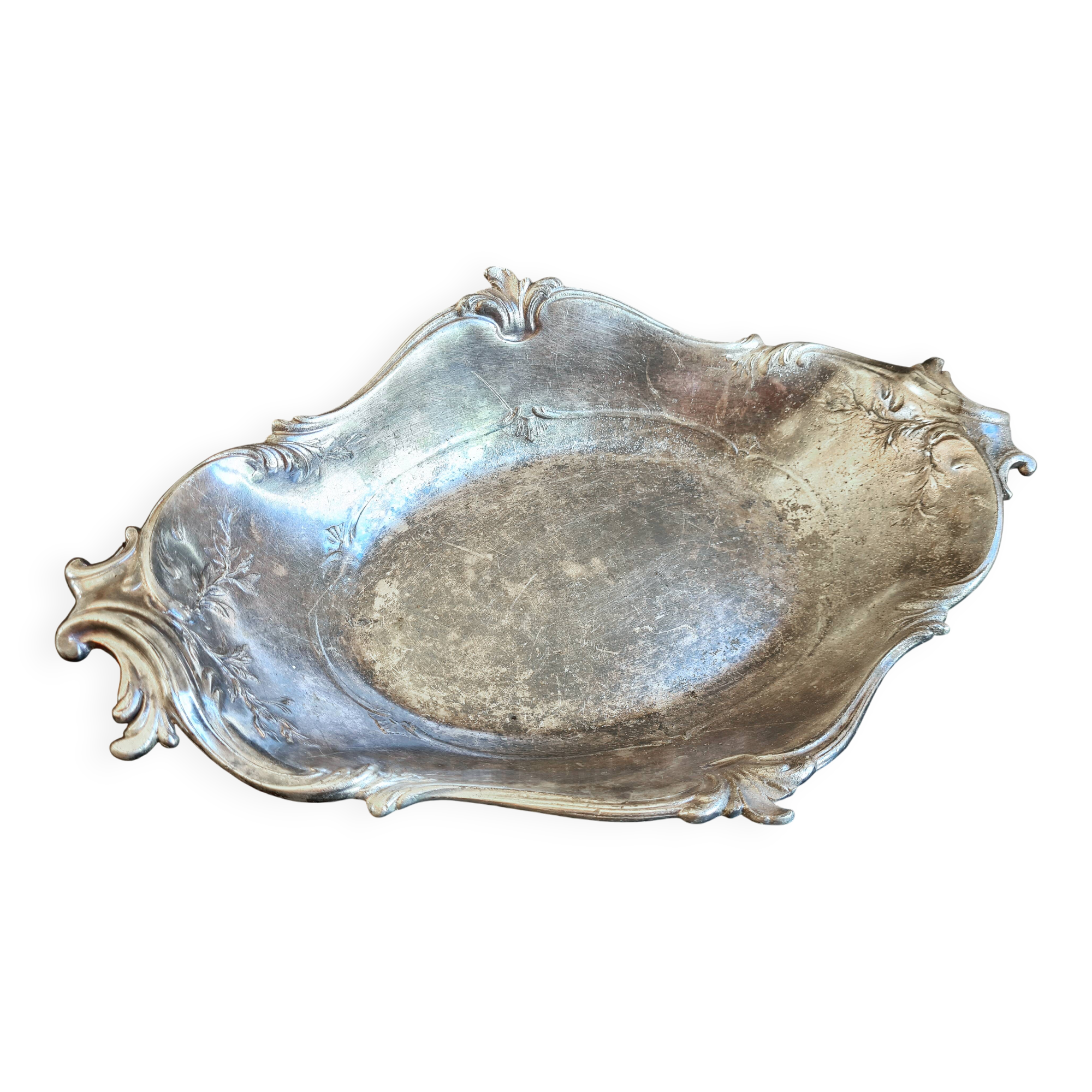 Elegant “Cristofle” Louis XV style bread basket – Gall silver-plated metal