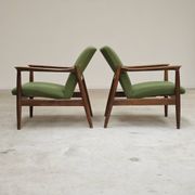 Paire de fauteuils vert GMF 64 par
Edmund Homa, Pologne 1960