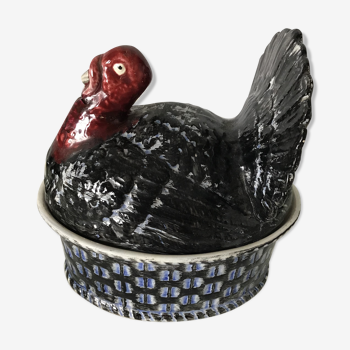 Terrine guinea fowl vintage from the 70s good condition brand Geo