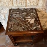Table de nuit ancienne dessus marbre