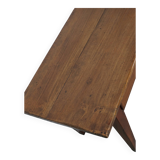 Table d'appoint ancienne en bois fruitier de style rustique français, XIXe siècle