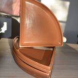 6 stoneware "quarter" plates