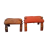 Pair of low stools