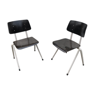 Paire de chaises Galvanitas S18