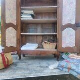 19th century cherry wood cabinet h 150 l 0.98 p 0.40