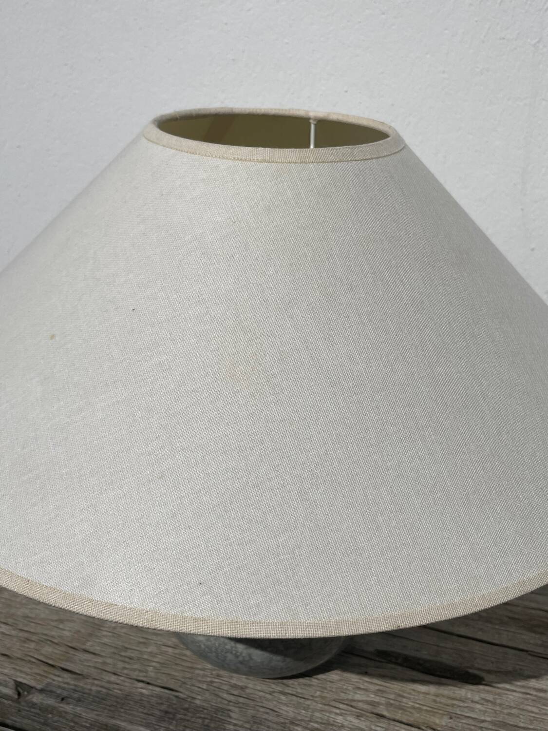 Speckled wood ball lamp 1980