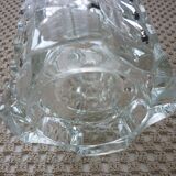 Art-deco faceted glass vase