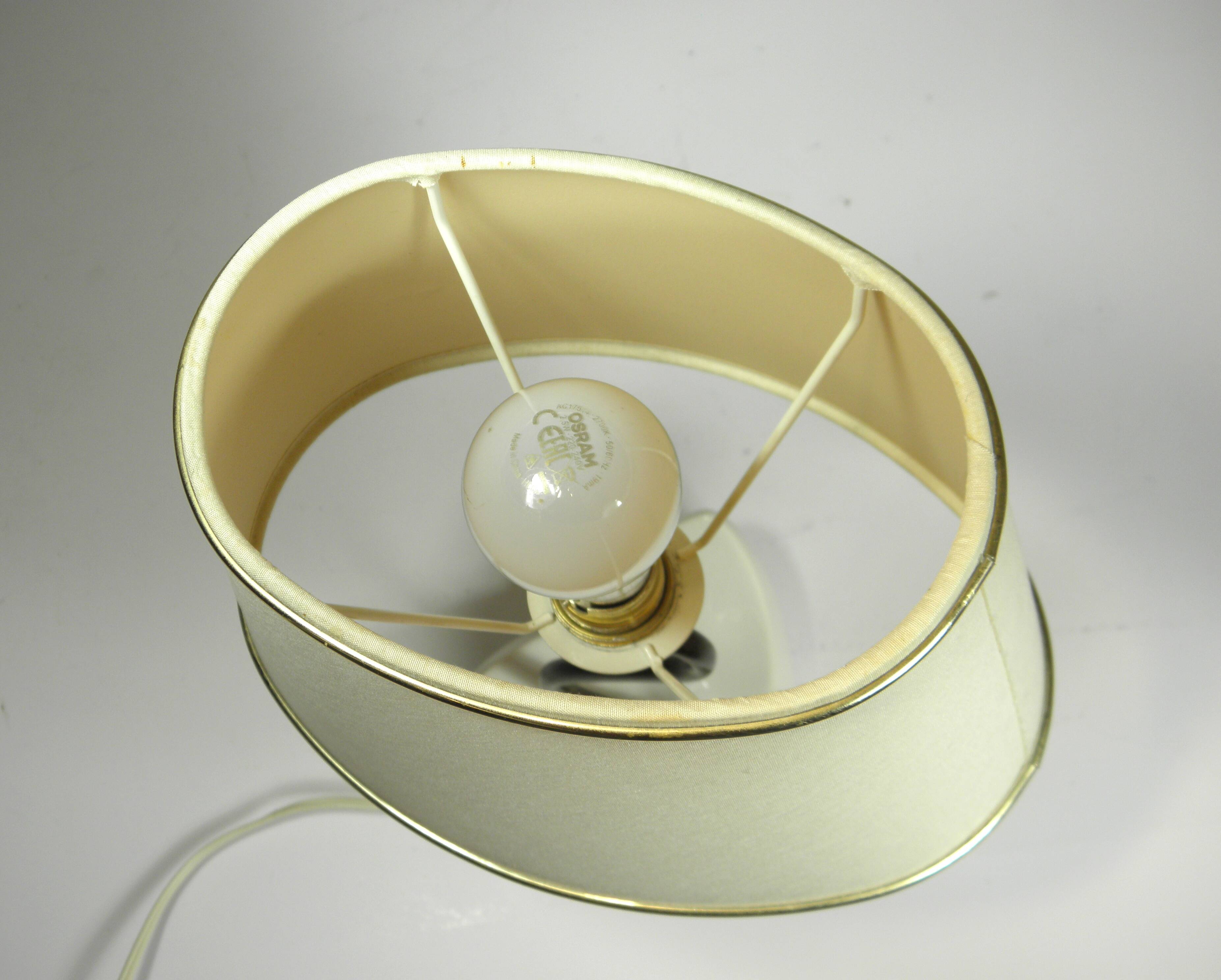 Ceramic and brass lamp from the 1950s.