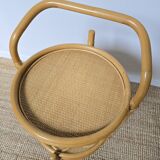 Vintage rattan bar trolley