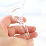 Set of 3 wine glasses, crystal