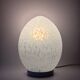 Vintage speckled glass egg lamp