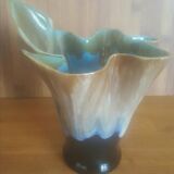 Vintage vase draped shape in flamed sandstone