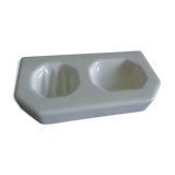 White ceramic soap rack wall shelf