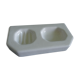 White ceramic soap rack wall shelf