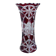 Antique bohemian crystal vase from the mid-20th century in bacara style.