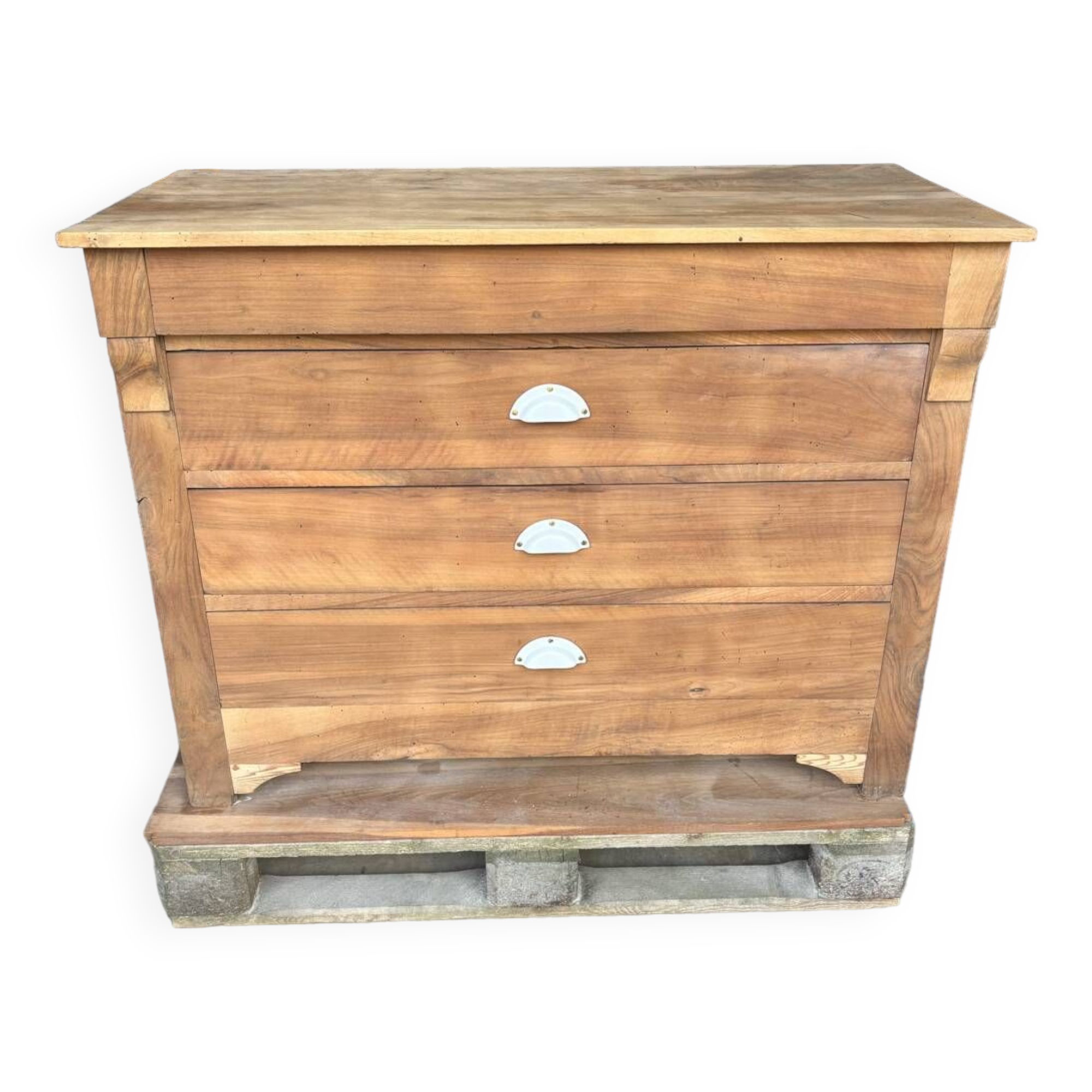 Louis Philippe chest of drawers in raw wood