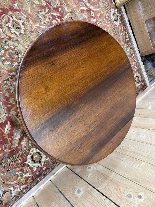 Guéridon tripode Napoléon III en palissandre