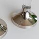 Set of 2 vintage candle holders - acrylic glass and chrome metal, classic design - Italy 1970s - Mid-Century candle holders, gift idea