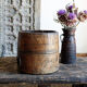 Old wooden pot