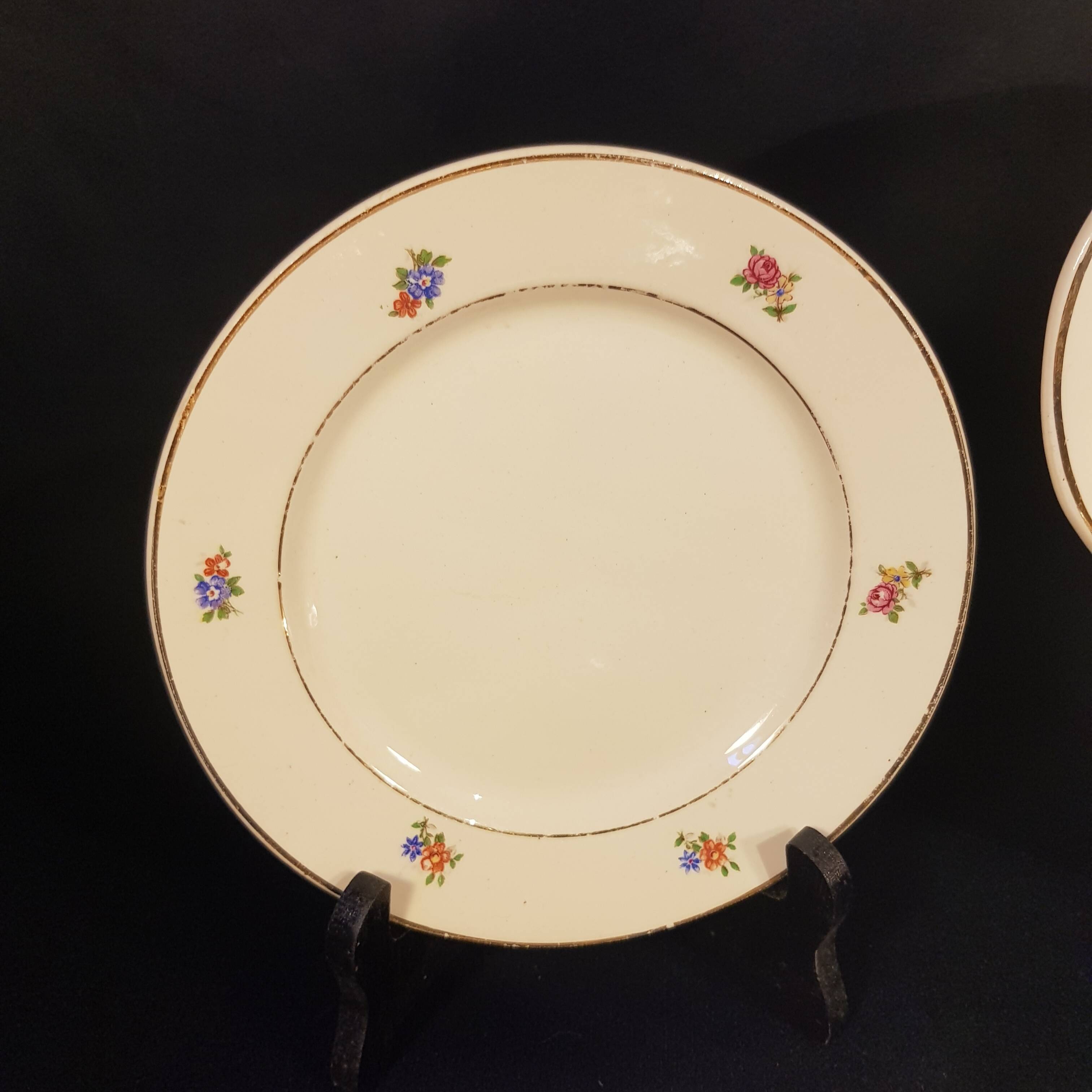 Old Badonviller dessert service