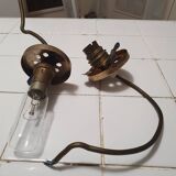 Paire de suspension en verre bullė