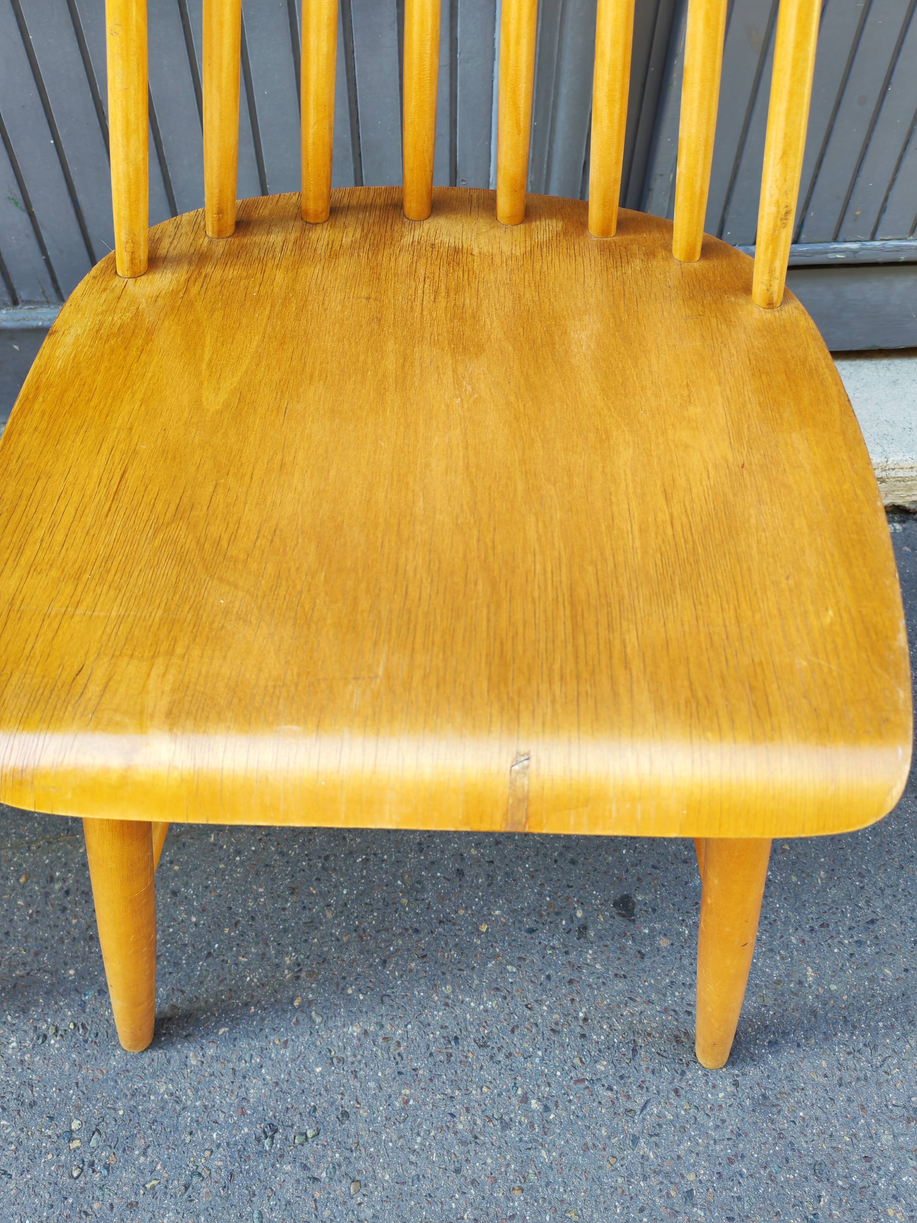 Pair of Scandinavian Pinnstol Suede chairs 1960