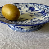 Plate with peedouche Creil & Montereau model Flora liseron