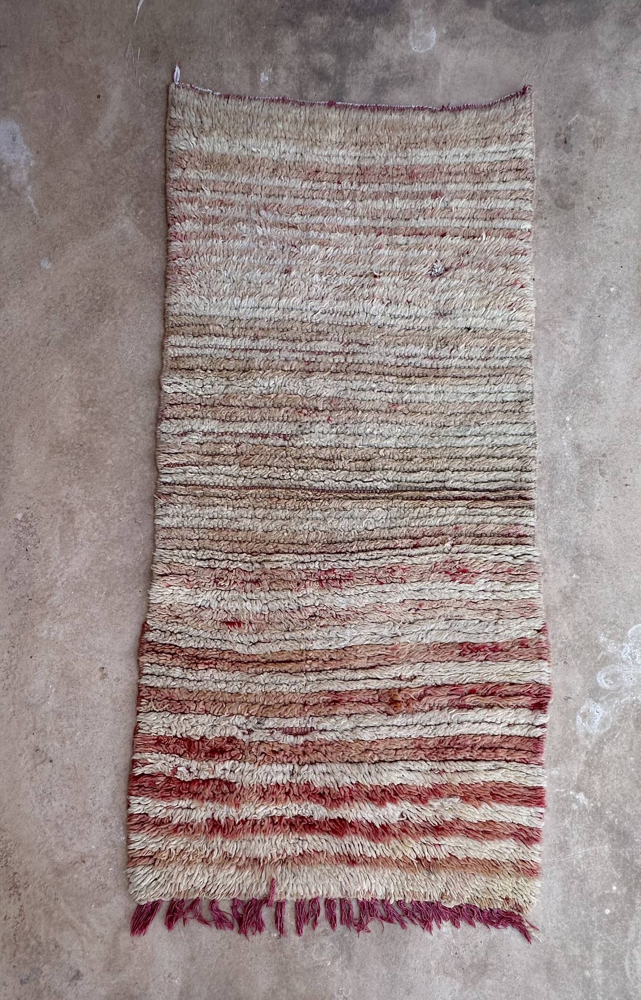Tapis Marocain  Marmoucha beige - 89 x 186 cm
