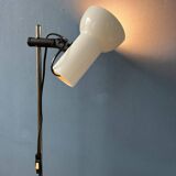 Small white mid-century floor lamp