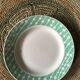 Red and green old flat plates