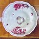 Old small Gien earthenware vegetable soup tureen, pink landscape model