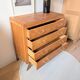 Commode vintage en bois et pieds compas