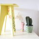 Wooden tabouret, hand-painted, vintage French Copy