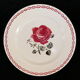 8 flat plates badonviller rose red