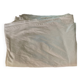 Drap lin et coton blanc simple