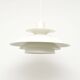 White Scandinavian lamp, 1970s