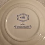 4 old plates talking rebus by factory of Gien