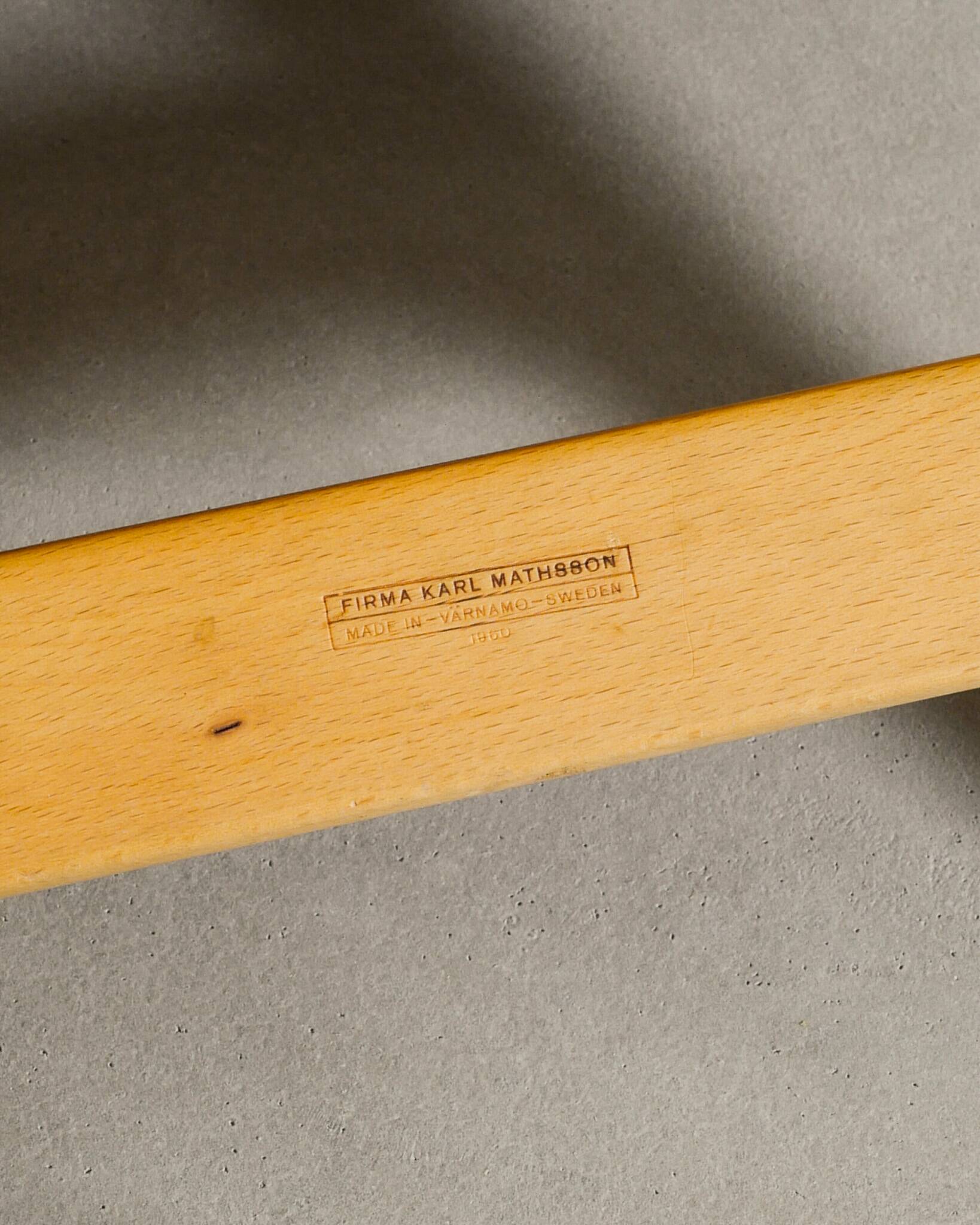 Swedish Sculptural Mid Century Wooden Armchair by Bruno Mathsson, 1960s