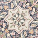 Red & Navy Blue Oriental Persian Rug, 207x315Cm