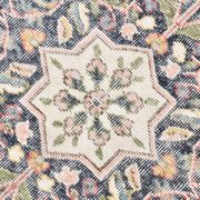 Tapis oriental persan rouge et bleu marine, 207 x 315 cm