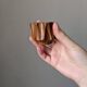 Hand-carved olive wood egg cups, country decor