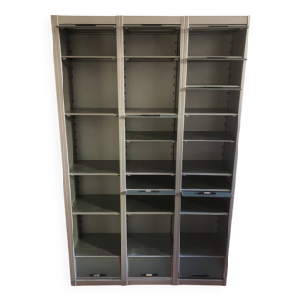 Industrial type metal cabinet with 30 compartments