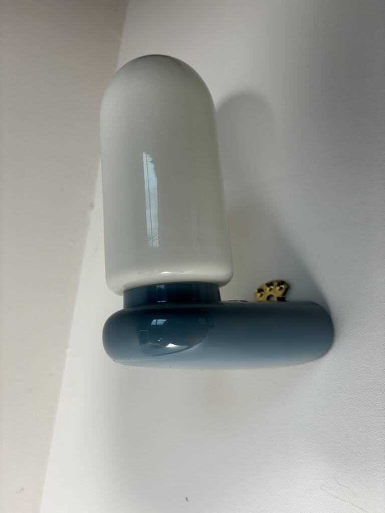 Dietsche blue wall lights Germany Bathroom 1980 x2