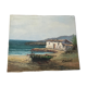 Oil on canvas in marine