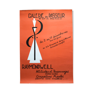 Affiche exposition raymond weill