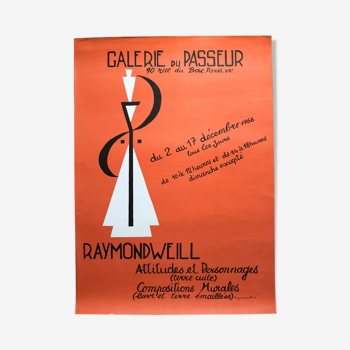 Poster exhibition raymond weill 1966