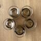 Set of 5 Luminarc Sweden smoked liqueur glasses