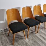 Dining Chairs by Radomir Hoffman for Ton, 1950s, Set of 4