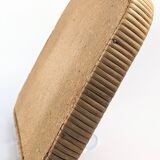 1970s floral patterned tray in rattan and plastic